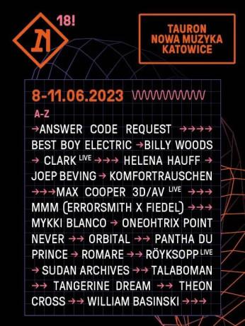 Katowice Wydarzenie Festiwal Tauron Nowa Muzyka Katowice 2023 - Karnety 2 dniowe